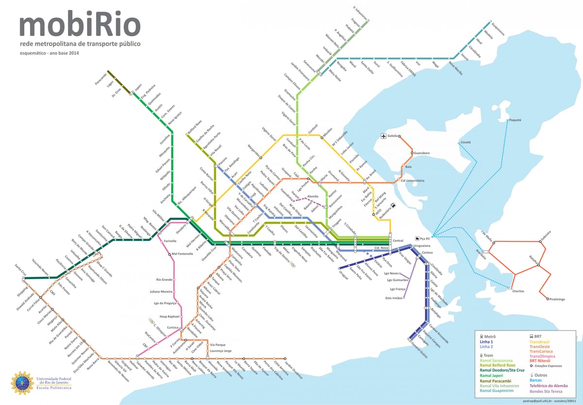 حمل و نقل نقشه از Rio