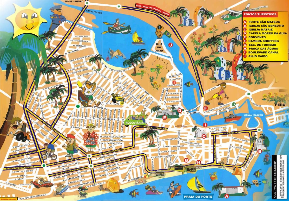 نقشه از Rio de Janeiro کروز پورت