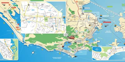 نقشه از Rio de Janeiro, جاذبه های