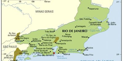 مختصات نقشه از Rio de Janeiro