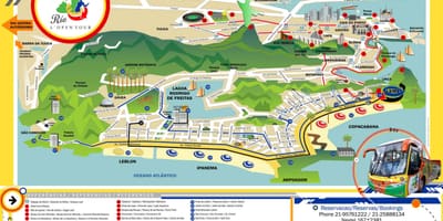 Rio de Janeiro, گردشگری, نقشه