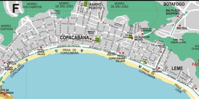 Copacabana, Rio de Janeiro نقشه