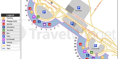 نقشه از Rio de Janeiro, فرفره, فرودگاه